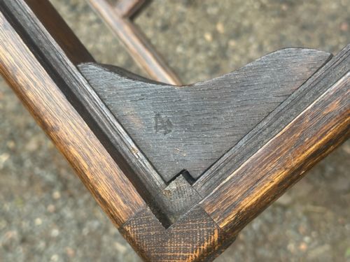 A GOOD QUALITY PAIR OF STAINED ASH 'CHINESE' SIDE CHAIRS - ADDITIONAL PHOTO 1
