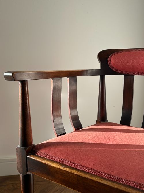 E A TAYLOR SCOTTISH 18711951 A GLASGOW SCHOOL MAHOGANY ARMCHAIR EARLY 20TH CENTURY - ADDITIONAL PHOTO 3
