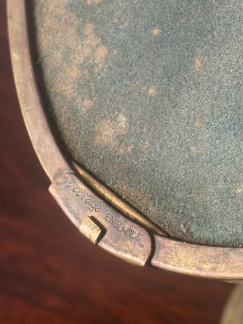 AN ENGLISH BRASS FRAMED SHAVING MIRROR PERHAPS FOR CAMPAIGN USE LATE 19THEARLY 20TH CENTURY - ADDITIONAL PHOTO 6