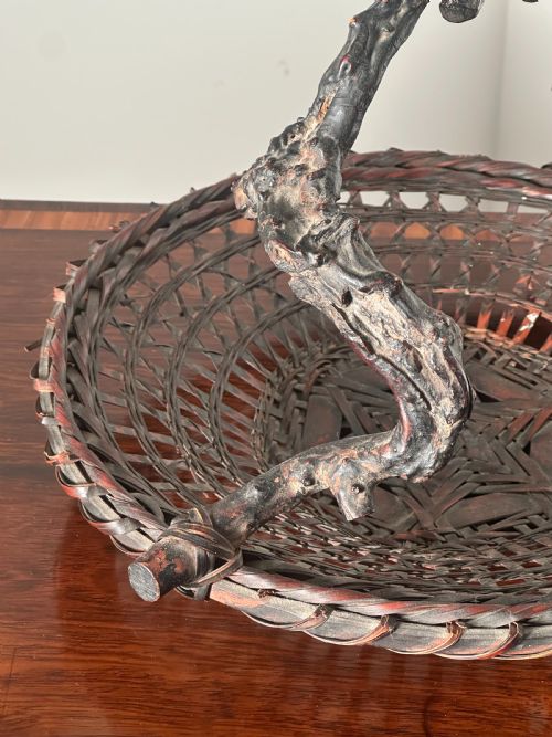 A JAPANESE IKEBANA FLOWER ARRANGING BASKET EARLY 20TH CENTURY - ADDITIONAL PHOTO 5