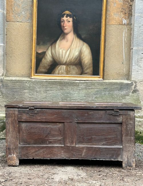 A 17TH CENTURY CHARLES I CROMWELLIAN JOINED CHEST WEST COUNTRY C1650 - ADDITIONAL PHOTO 3