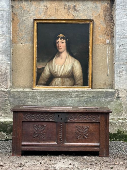 A 17TH CENTURY CHARLES I CROMWELLIAN JOINED CHEST WEST COUNTRY C1650 - ADDITIONAL PHOTO 12