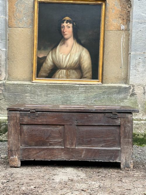 A 17TH CENTURY CHARLES I CROMWELLIAN JOINED CHEST WEST COUNTRY C1650 - ADDITIONAL PHOTO 8