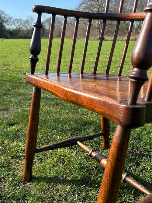 A PARTICULARLY GOOD DARVELIRVINE VALLEY ARMCHAIR THIRD QUARTER 19TH CENTURY ATTRIBUTED TO DUNCAN MCKELLAR OF FENWICK AYRSHIRE - ADDITIONAL PHOTO 6
