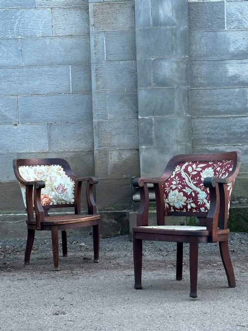 A PAIR OF SOUTH AFRICAN CAPE STINKWOOD ARMCHAIRS C1910 - ADDITIONAL PHOTO 11