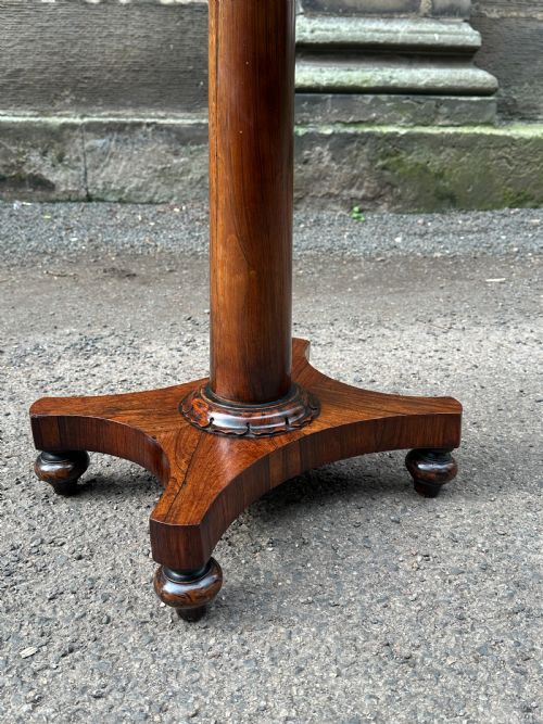 A SCOTTISH GEORGE IV ROSEWOOD PEDESTAL TABLE IN THE OF MANNER JAMES MEIN JNR C1830 - ADDITIONAL PHOTO 10