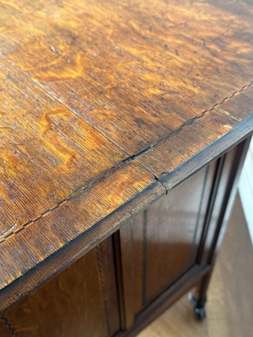 AN UNUSUAL VICTORIAN OAK SHOWCASE C1880'S - ADDITIONAL PHOTO 11