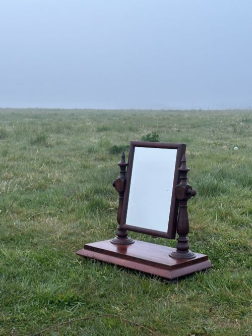 A SCOTTISH MID19TH CENTURY MAHOGANY DRESSING MIRROR