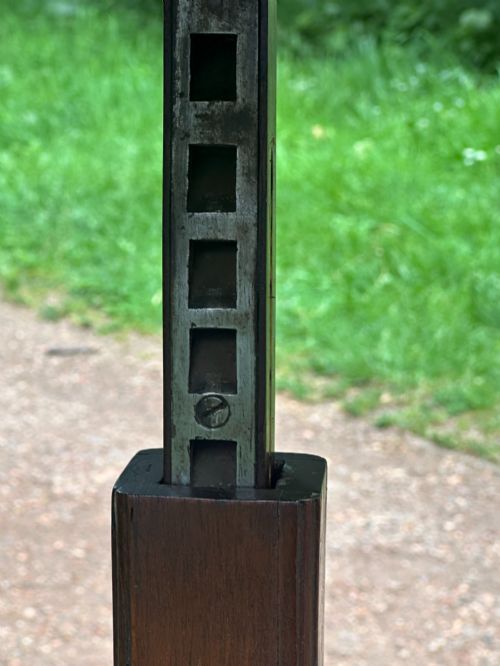 AN UNUSUAL GEORGE II MAHOGANY TELESCOPIC TRIPOD TABLE CANDLESTAND C1740 - ADDITIONAL PHOTO 9