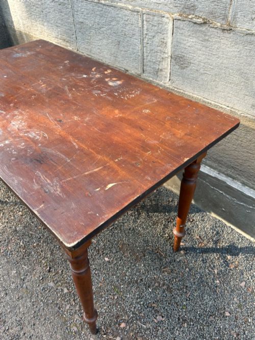 A SCOTTISH LATE 19TH CENTURY PINE KITCHEN TABLE - ADDITIONAL PHOTO 4