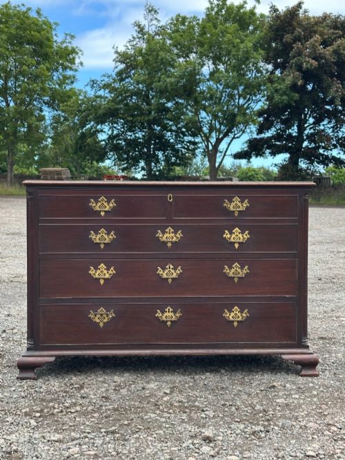 A SCOTTISH GEORGE III MAHOGANY MULE CHEST ATTRIBUTED TO THE WORKSHOP OF FRANCIS AND WILLIAM DEACON BRODIE EDINBURGH MID18TH CENTURY - ADDITIONAL PHOTO 6