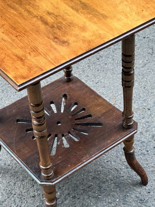 AN ANGLO JAPANESE OCCASIONAL TABLLE IN THE STYLE OF EW GODWIN 1880'S - ADDITIONAL PHOTO 1