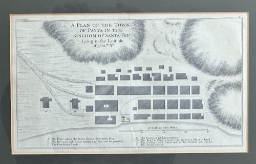 A Set of Three Mid 18th Century Maps Relating to the Around the World Voyage of Lord George Anson (1697 1762),