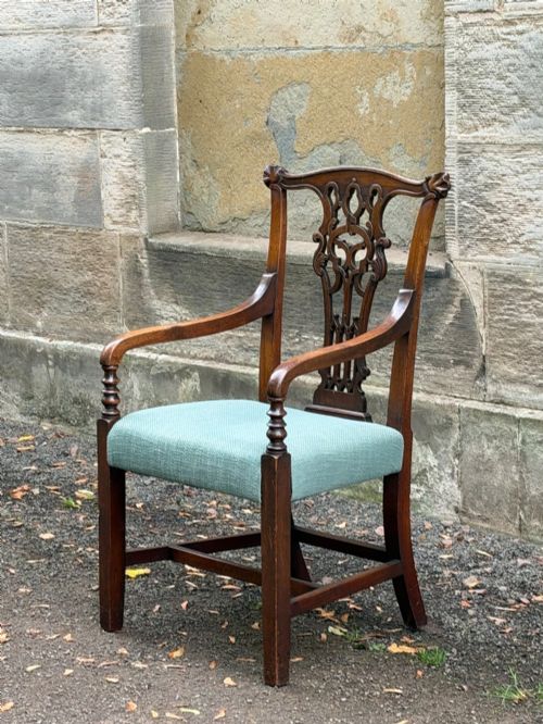 fig 2. A 19th century Scottish walnut 'Gothick' armchair