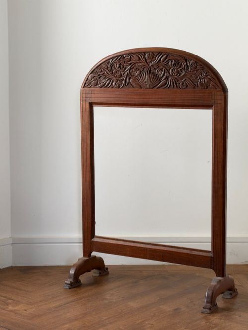 An Anglo-indian Carved Walnut Screen Frame C.1920