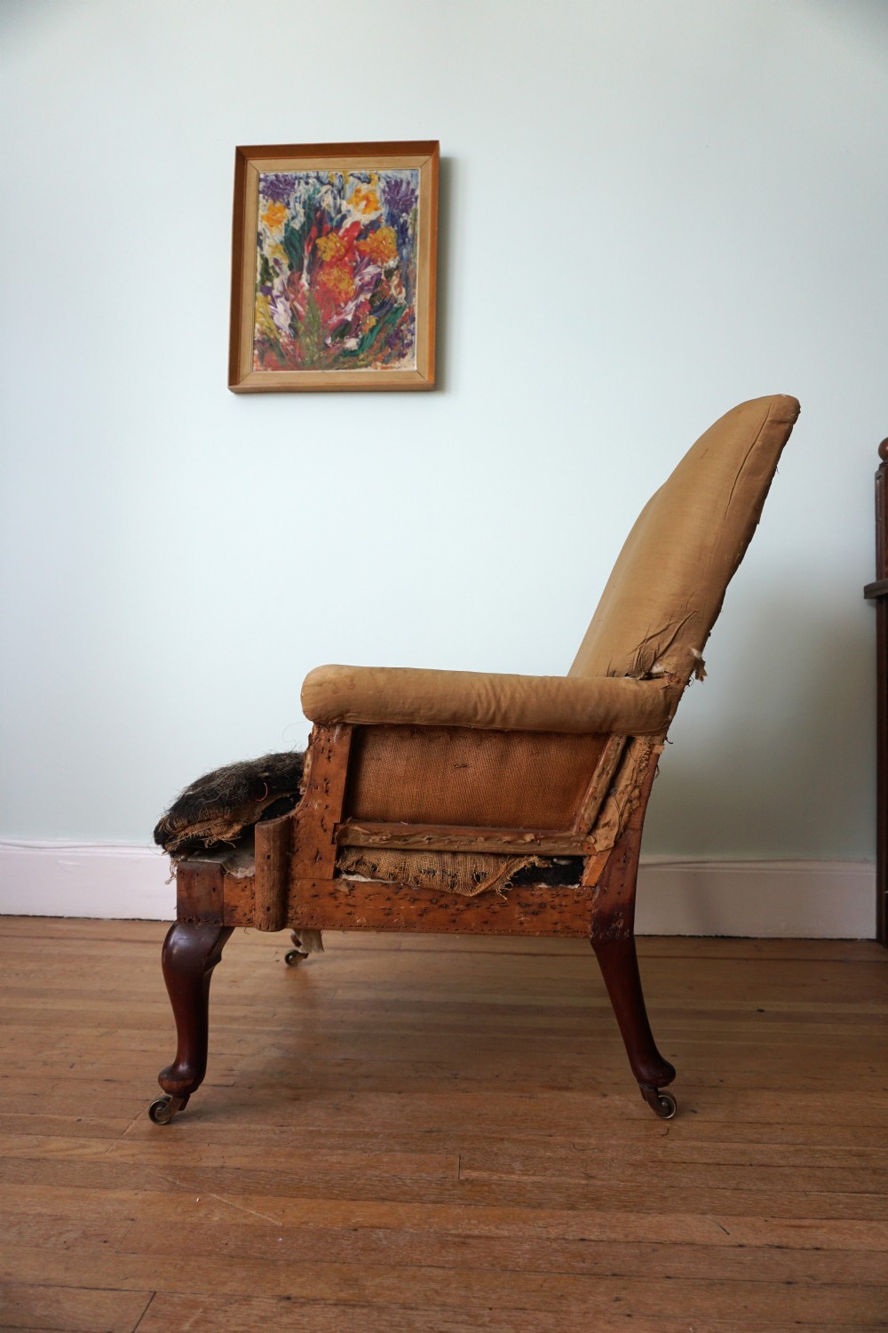 An Edwardian mahogany framed armchair by Morison & Co. Edinburgh c.1900 View V