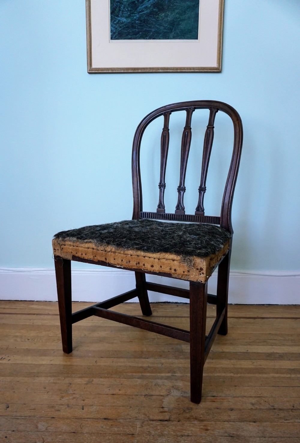A George III carved mahogany chair by Gillows, c.1785