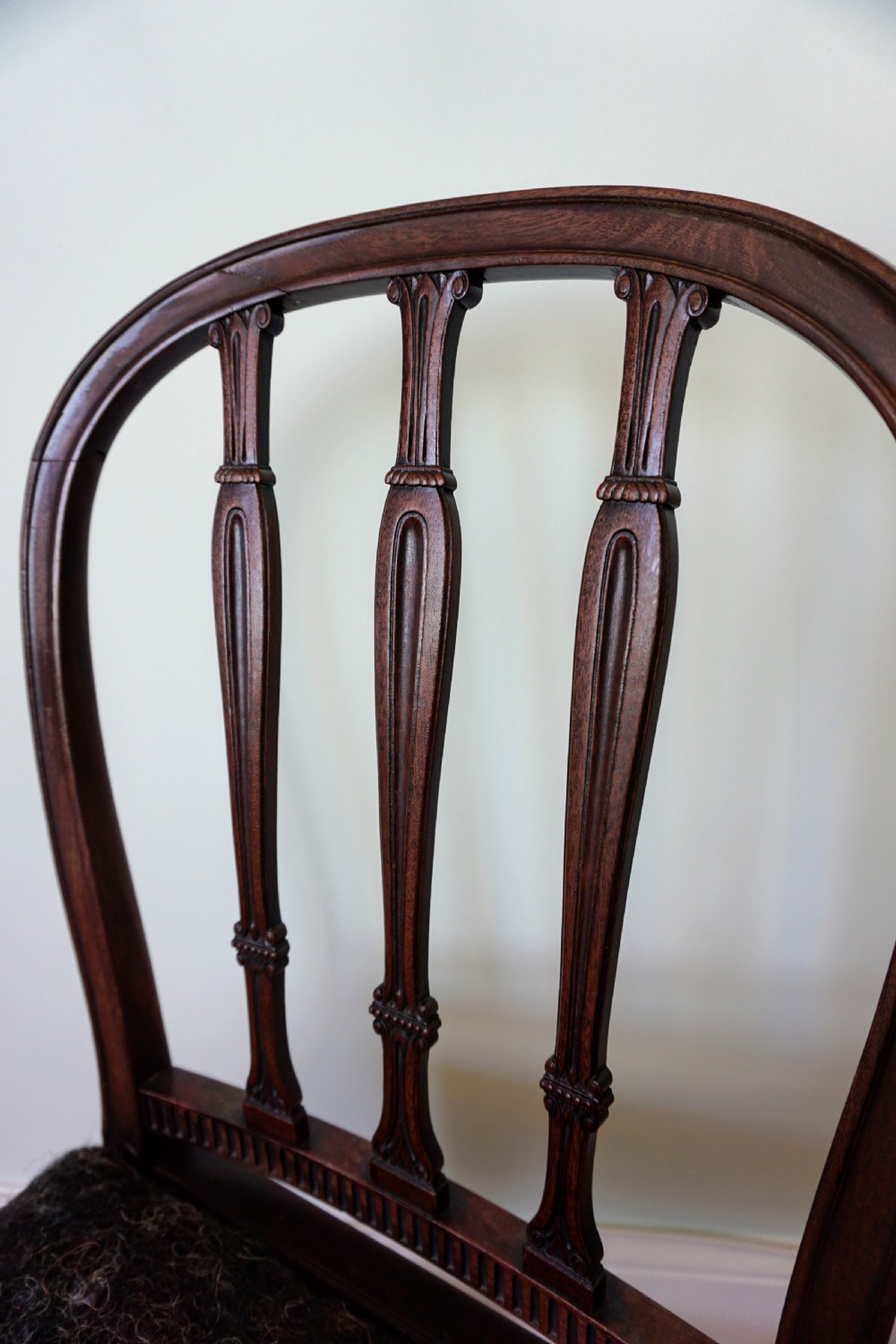 A George III carved mahogany chair by Gillows, c.1785 View II