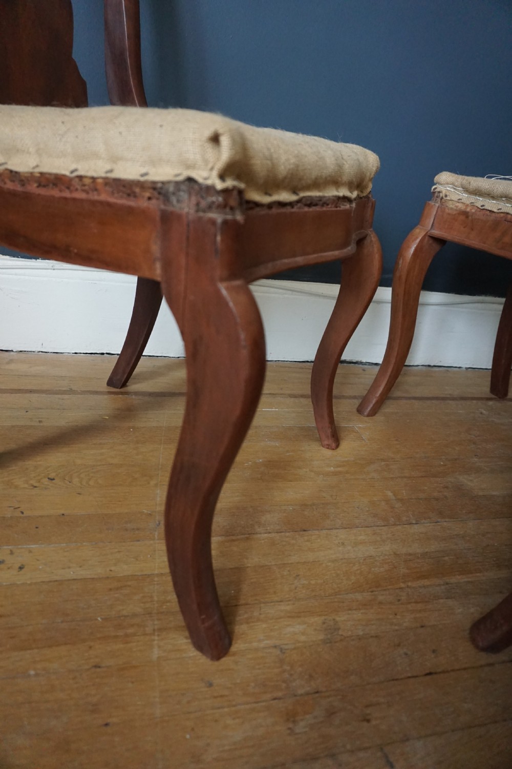 A set of four Scandinavian or possibly Russian salon chairs View II