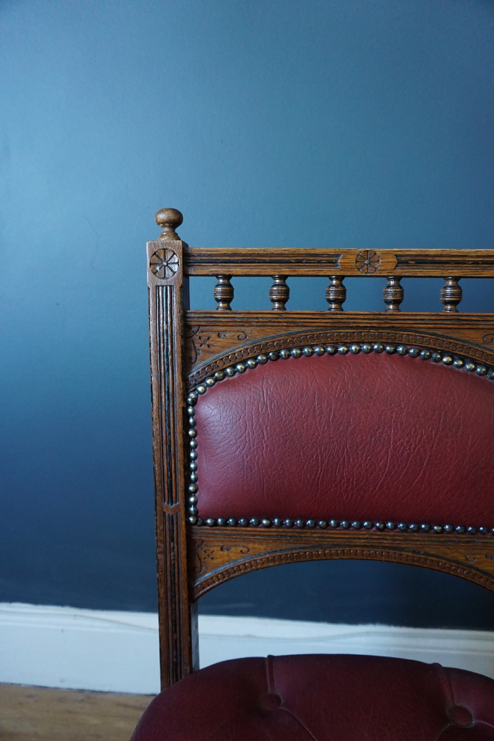 Attributed to Bruce Talbert (1831-1868) An oak Aesthetic Movement chair View III