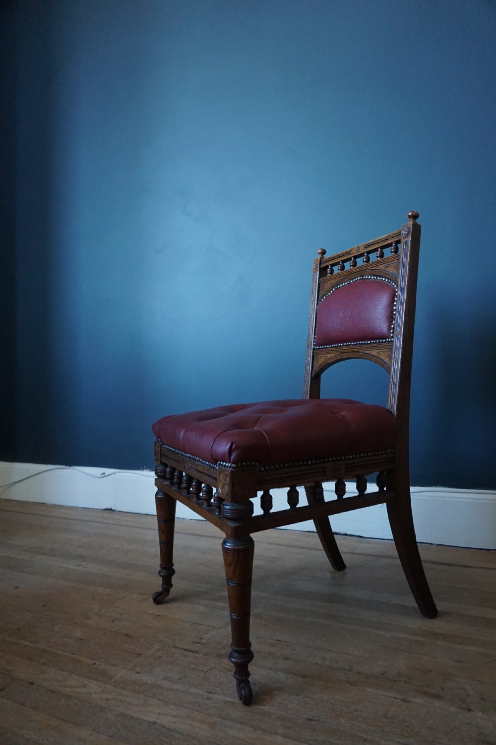 Attributed to Bruce Talbert (1831-1868) An oak Aesthetic Movement chair