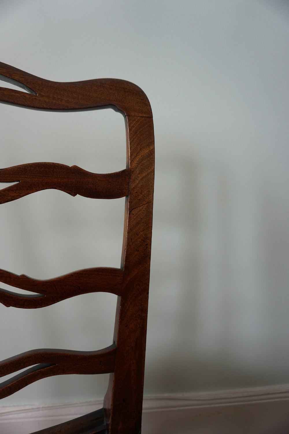 A fine Scottish George III mahogany 'fiddle-back' side chair by William Hamilton c.1770 View III