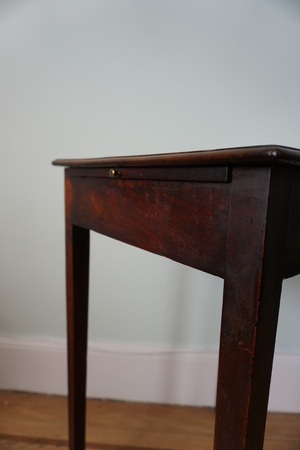 An unusual Scottish George III mahogany writing table, of small proportions, probably made in Edinburgh View II