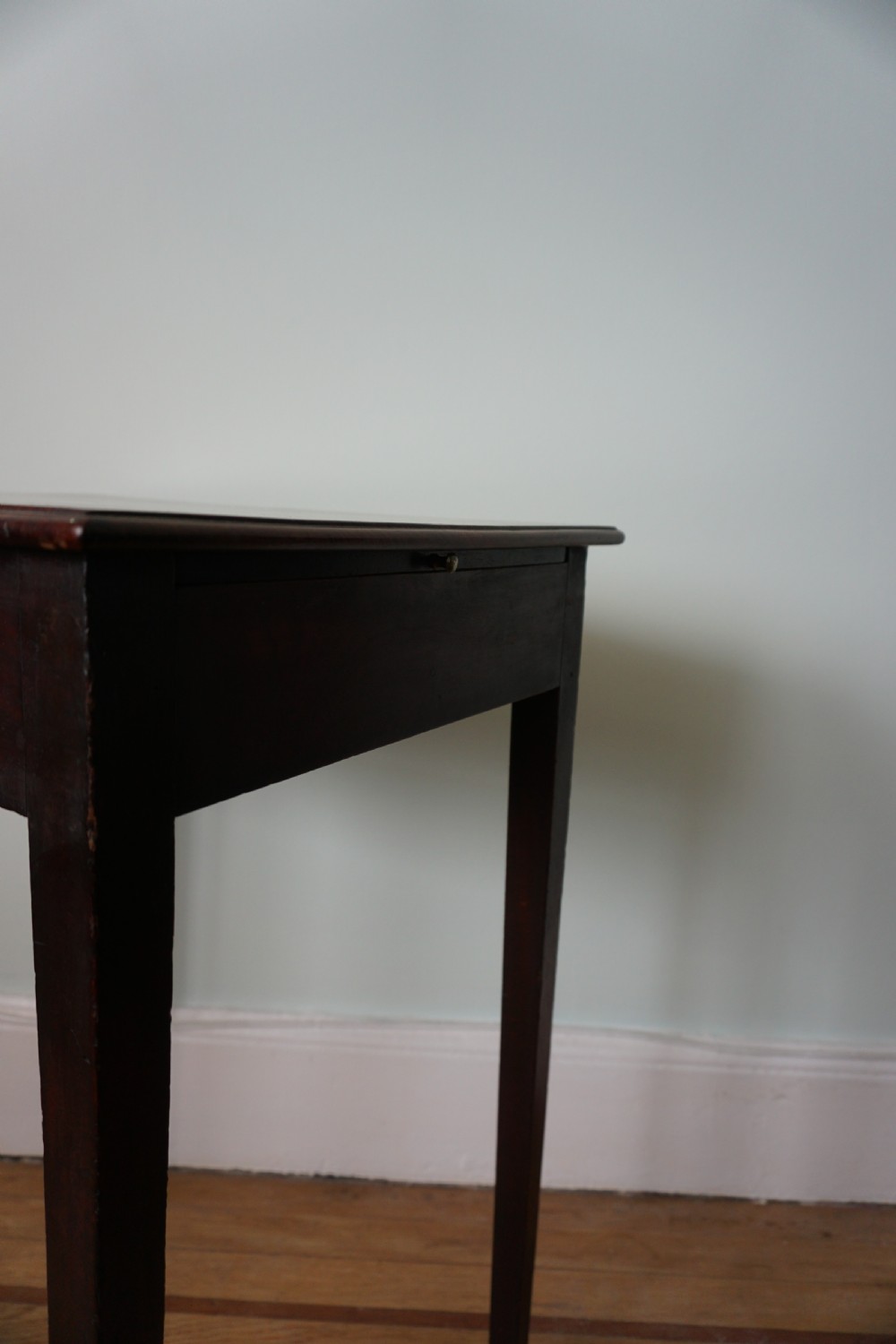 An unusual Scottish George III mahogany writing table, of small proportions, probably made in Edinburgh View III