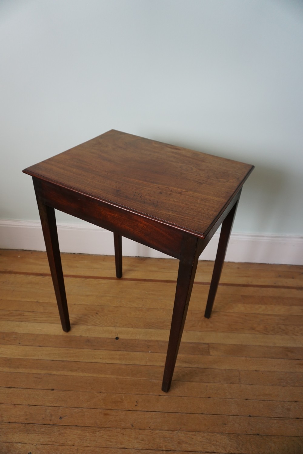 An unusual Scottish George III mahogany writing table, of small proportions, probably made in Edinburgh View VI