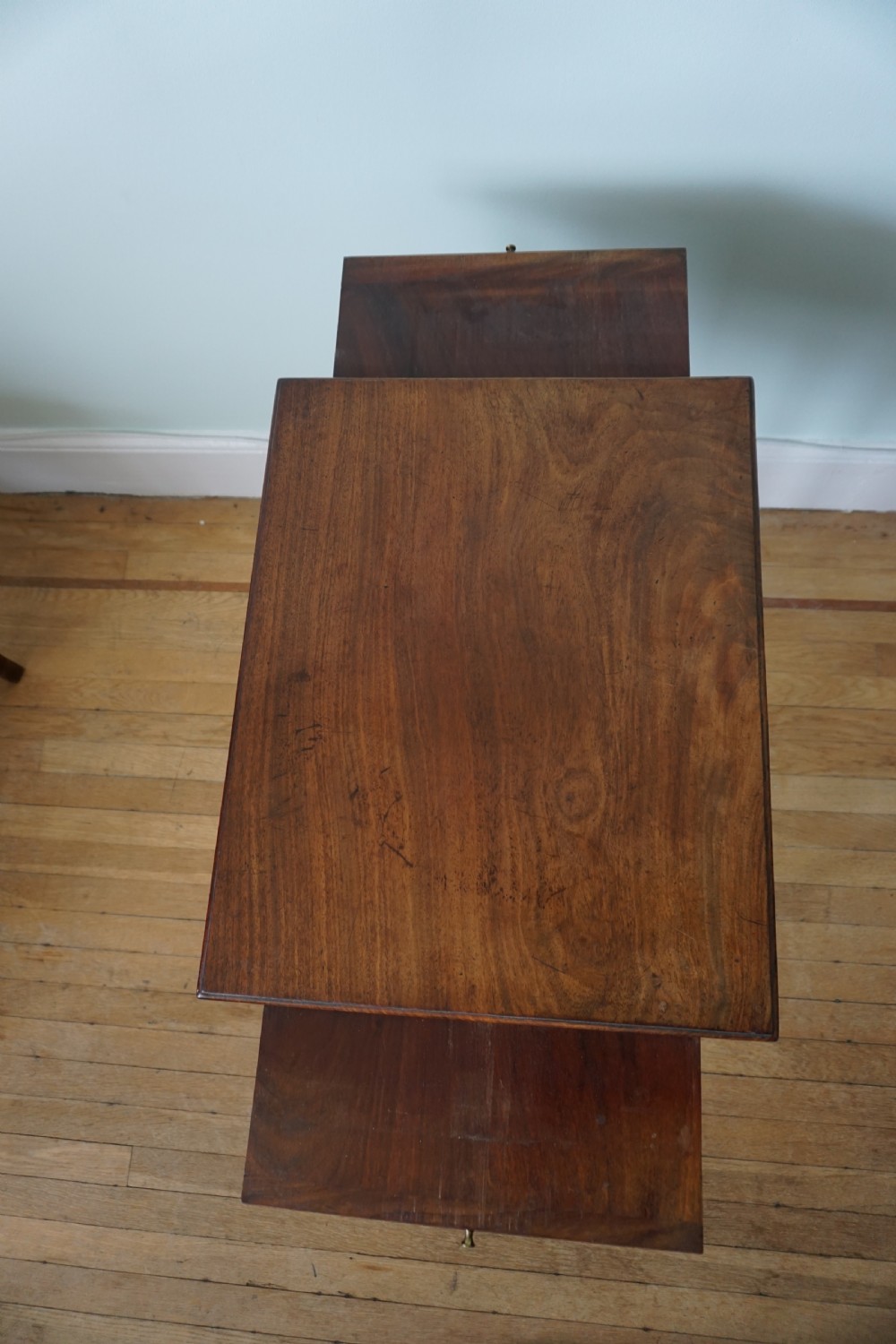 An unusual Scottish George III mahogany writing table, of small proportions, probably made in Edinburgh View IX