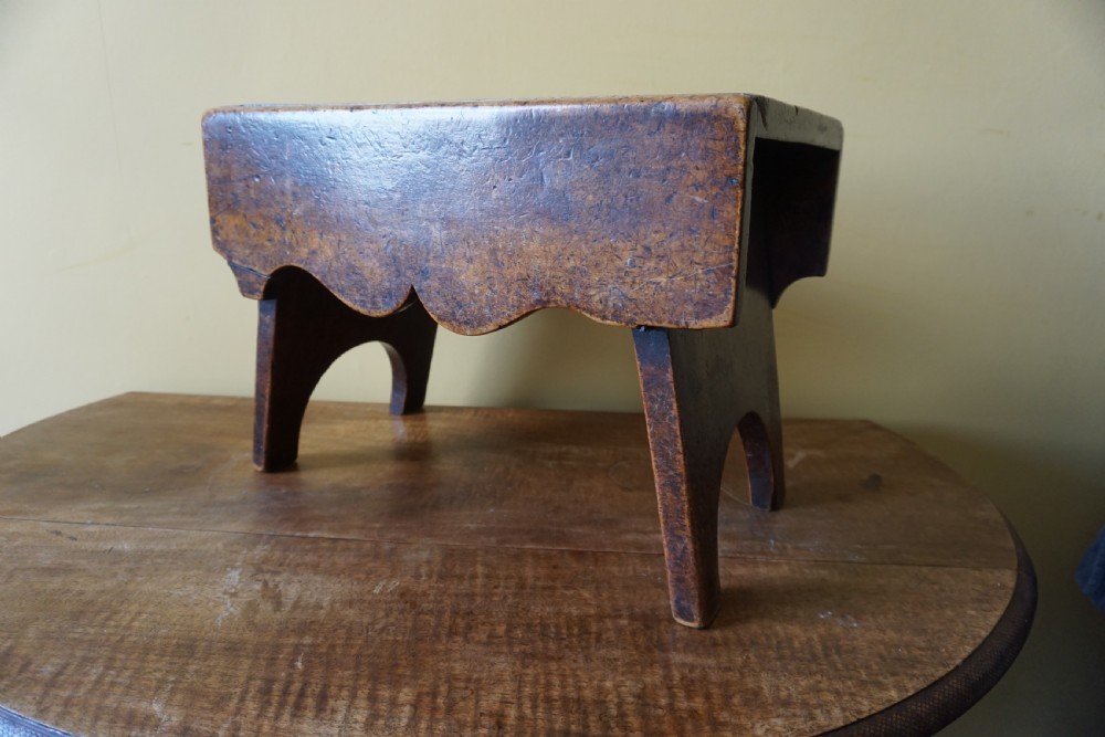 A 19th century Scottish birch 'Creepie' stool View IV