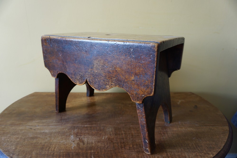 A 19th century Scottish birch 'Creepie' stool View VII