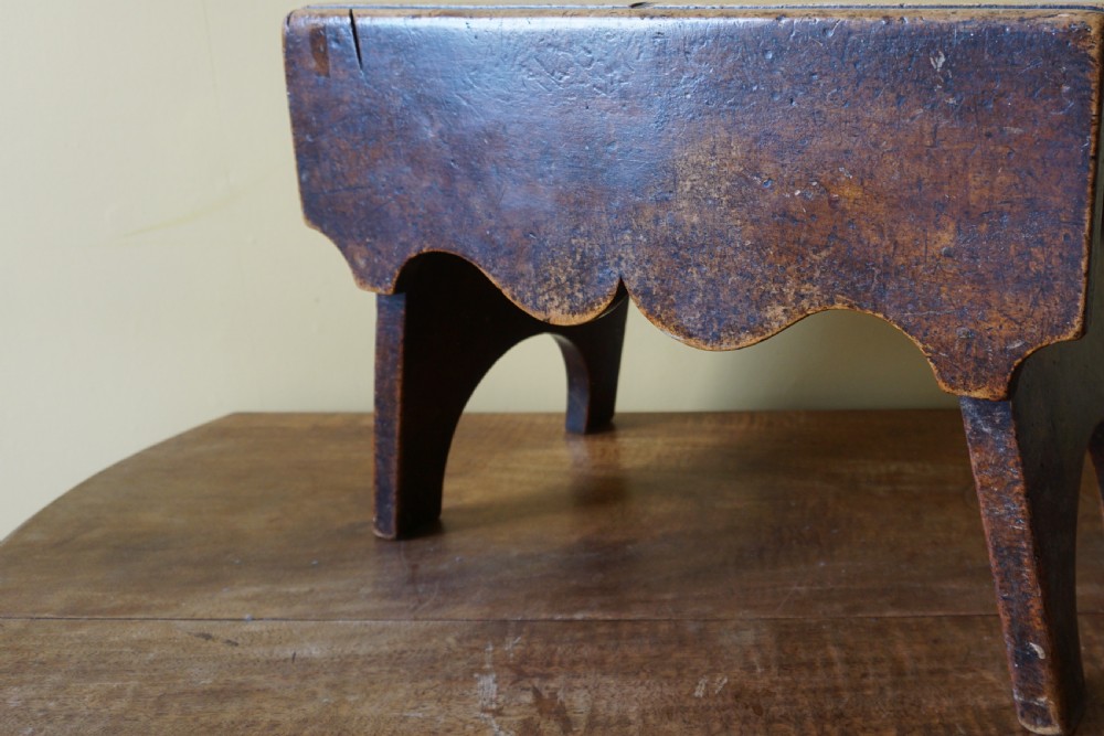 A 19th century Scottish birch 'Creepie' stool View VIII