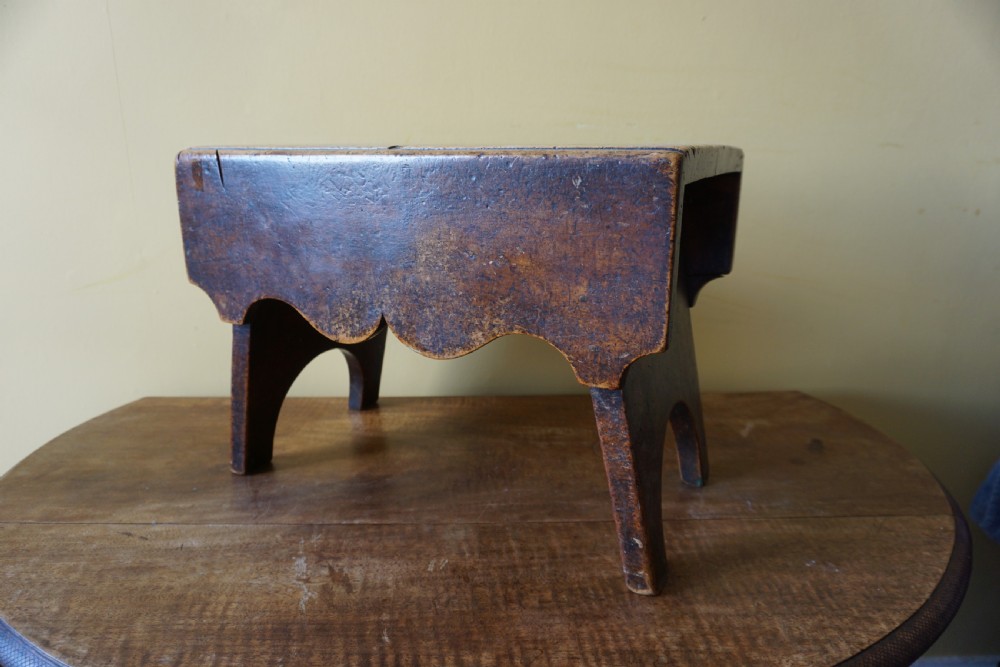 A 19th century Scottish birch 'Creepie' stool View IX