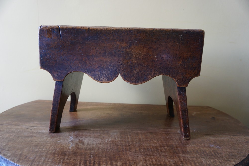 A 19th century Scottish birch 'Creepie' stool View X