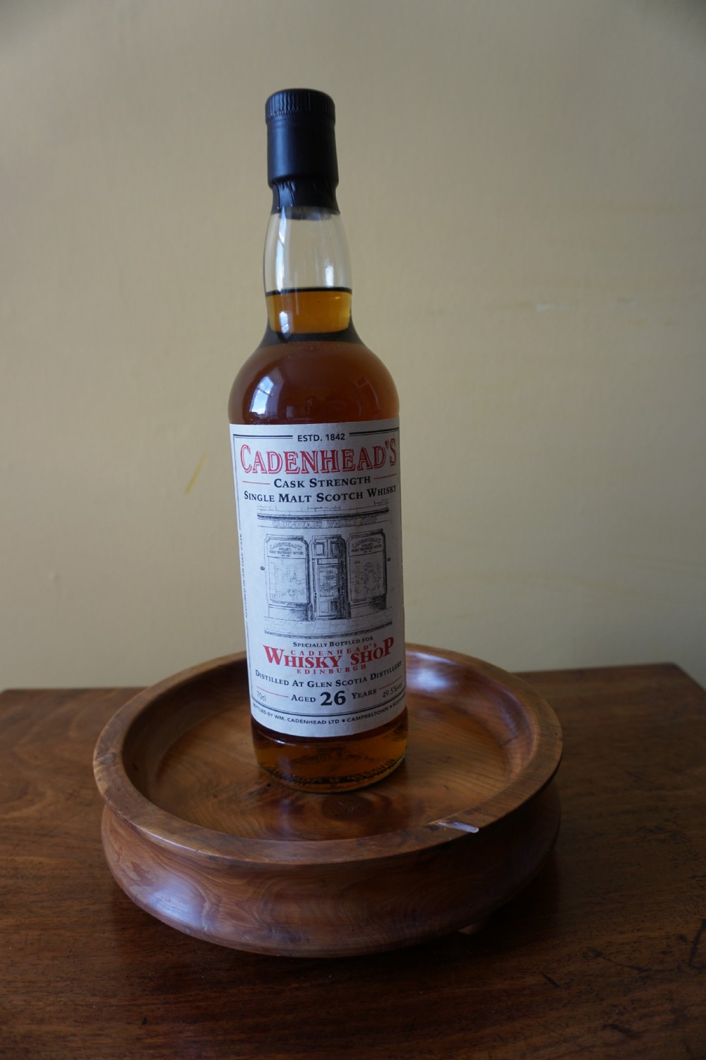 An unusual 19th century yew-wood magnum wine coaster View IV