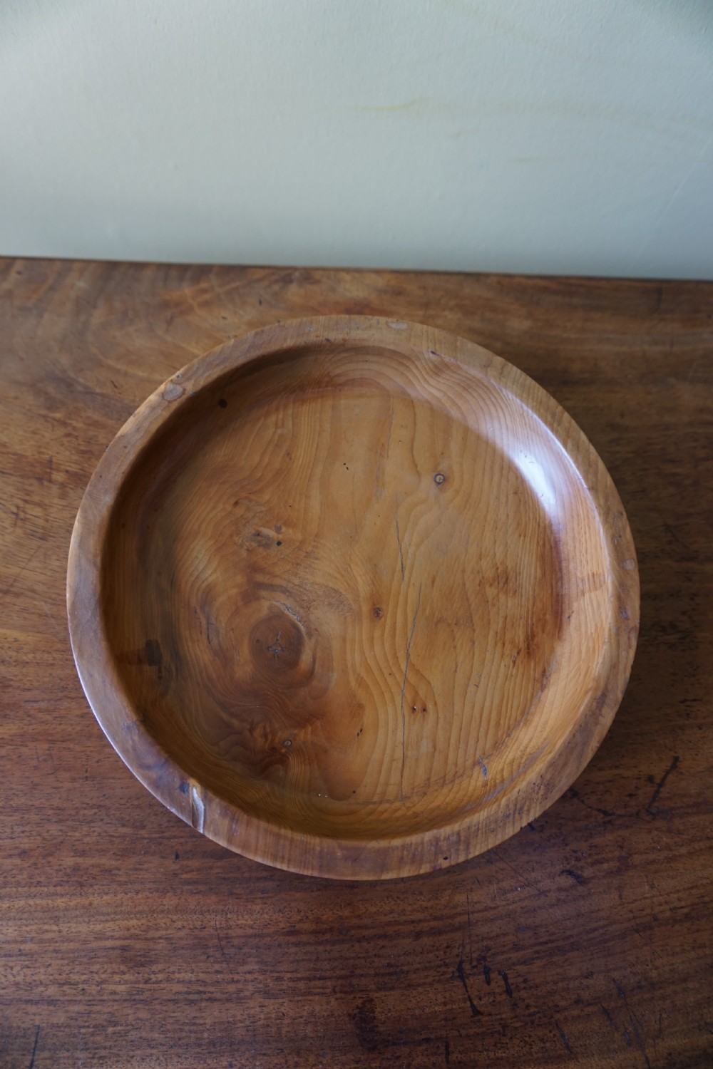 An unusual 19th century yew-wood magnum wine coaster View V