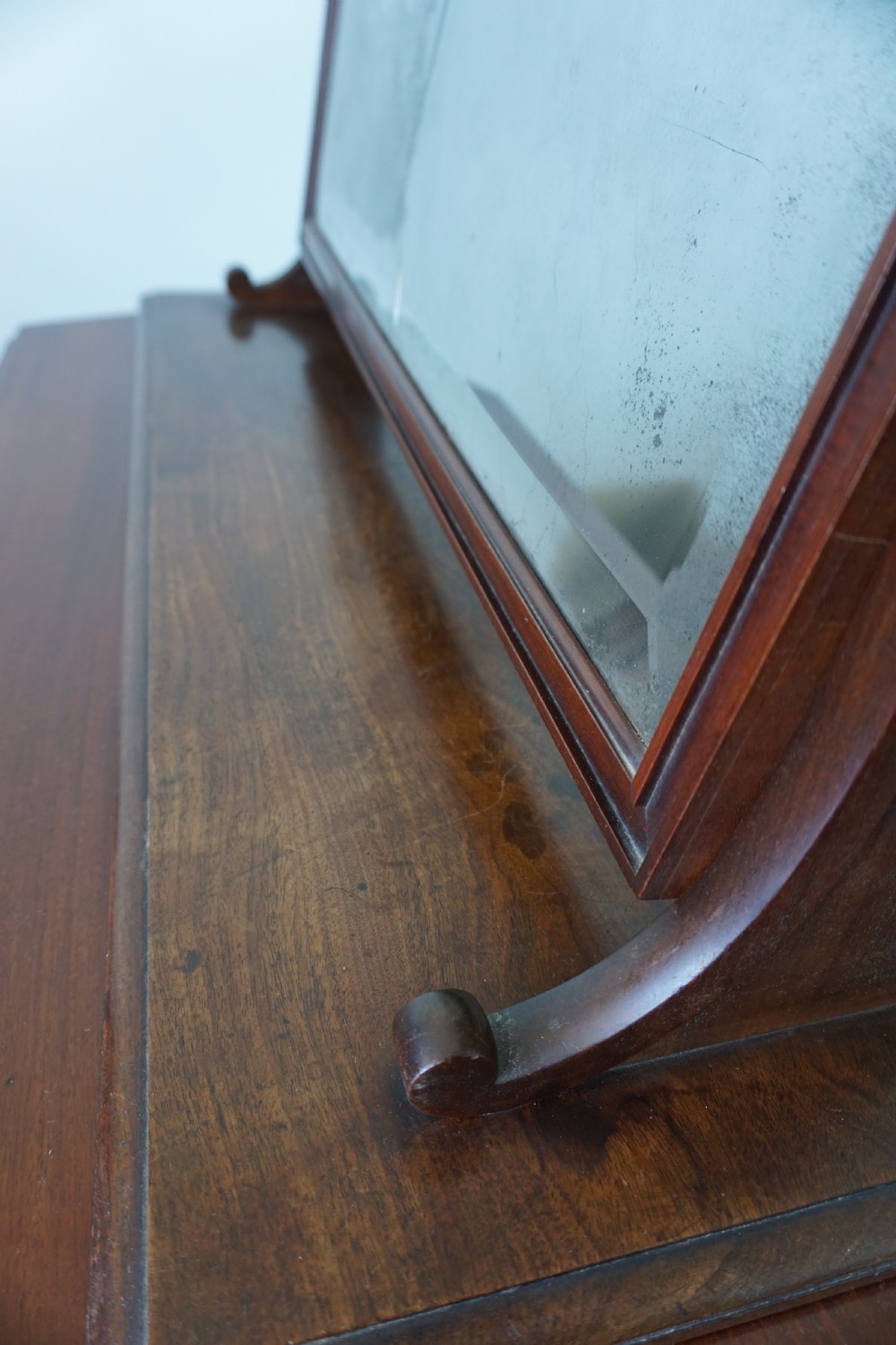 A large early 19th century mahogany dressing mirror attributed to Gillows View III