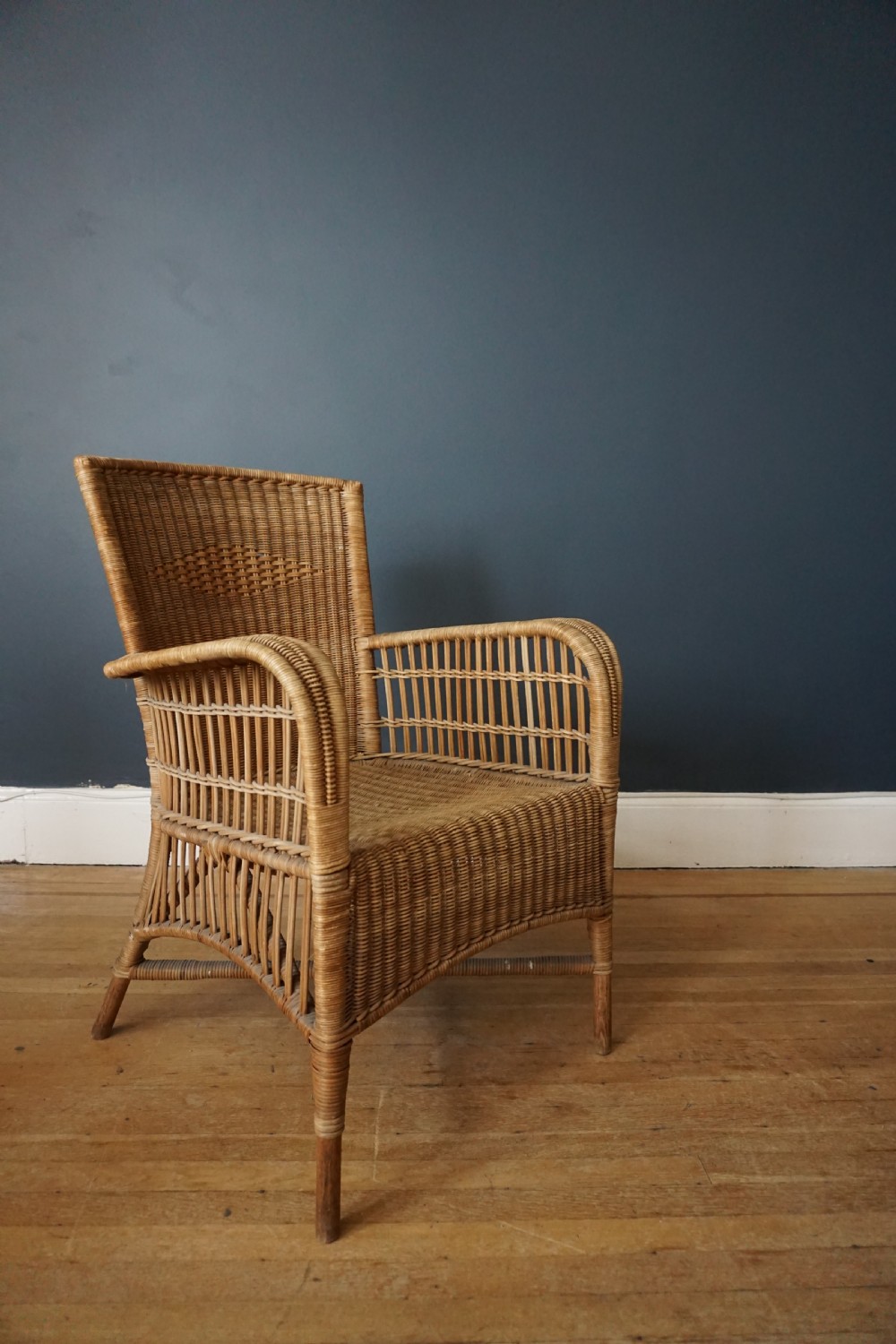 Dryad Ltd.: A woven cane armchair c.1920