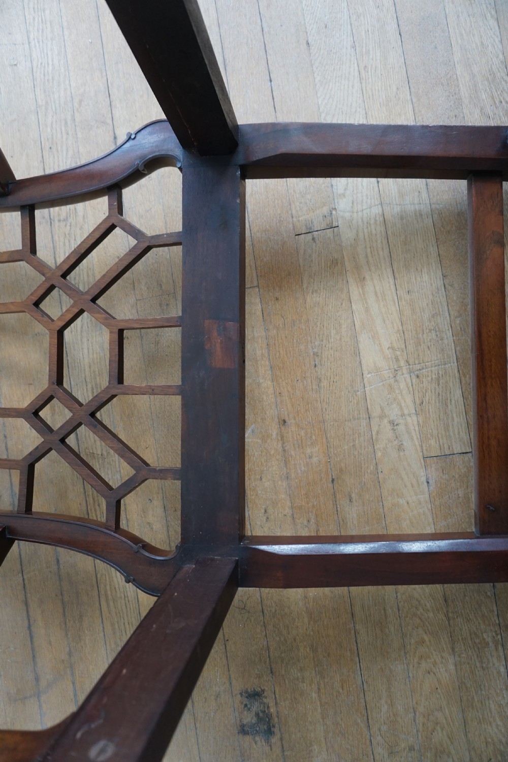 A 'Chinese Chippendale' style carved mahogany chair, fourth quarter 19th century View III