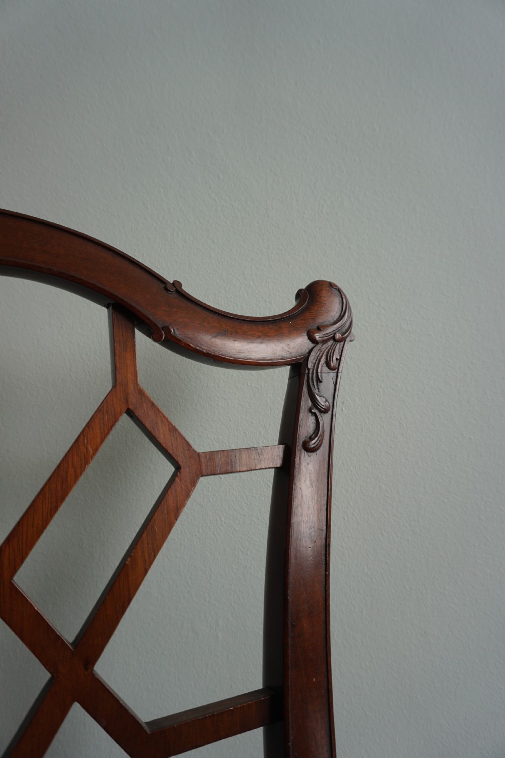 A 'Chinese Chippendale' style carved mahogany chair, fourth quarter 19th century View VI
