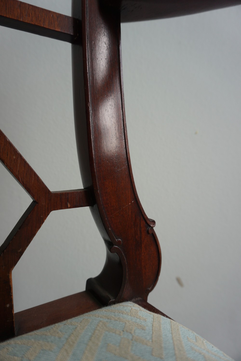 A 'Chinese Chippendale' style carved mahogany chair, fourth quarter 19th century View VII