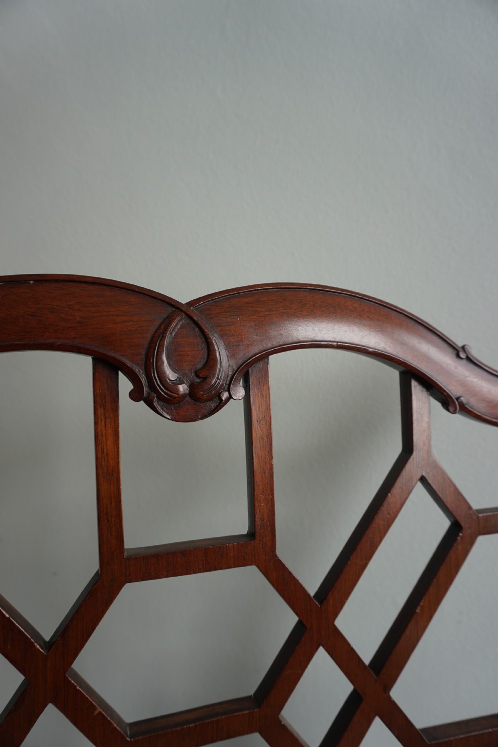 A 'Chinese Chippendale' style carved mahogany chair, fourth quarter 19th century View VIII