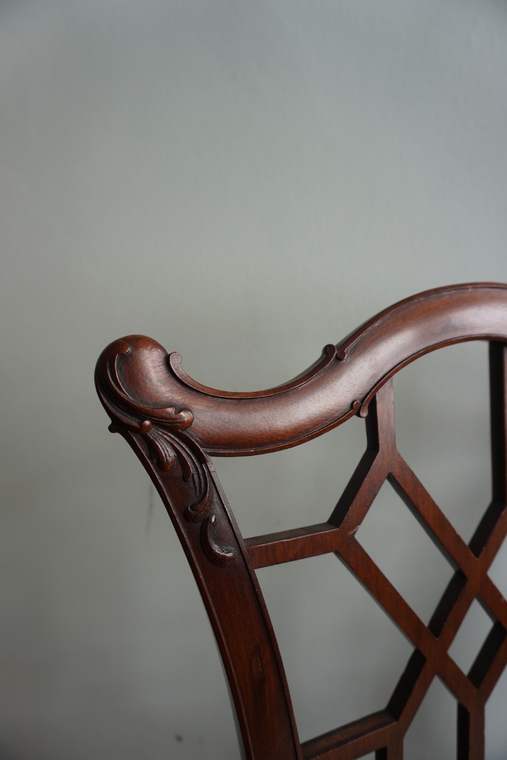 A 'Chinese Chippendale' style carved mahogany chair, fourth quarter 19th century View IX