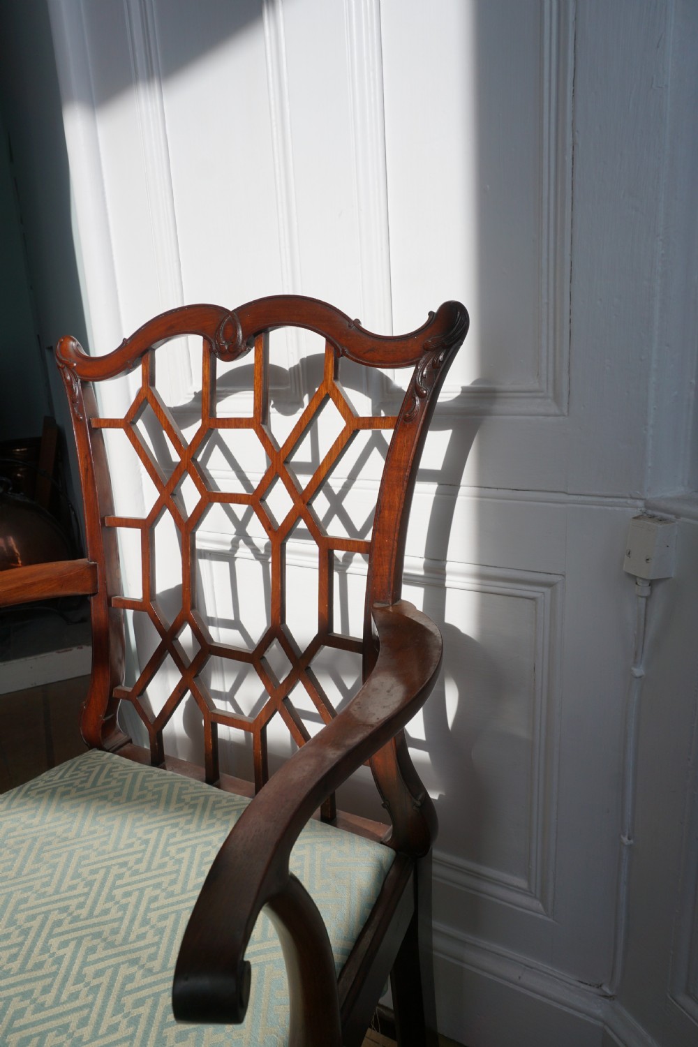 A 'Chinese Chippendale' style carved mahogany chair, fourth quarter 19th century View XII