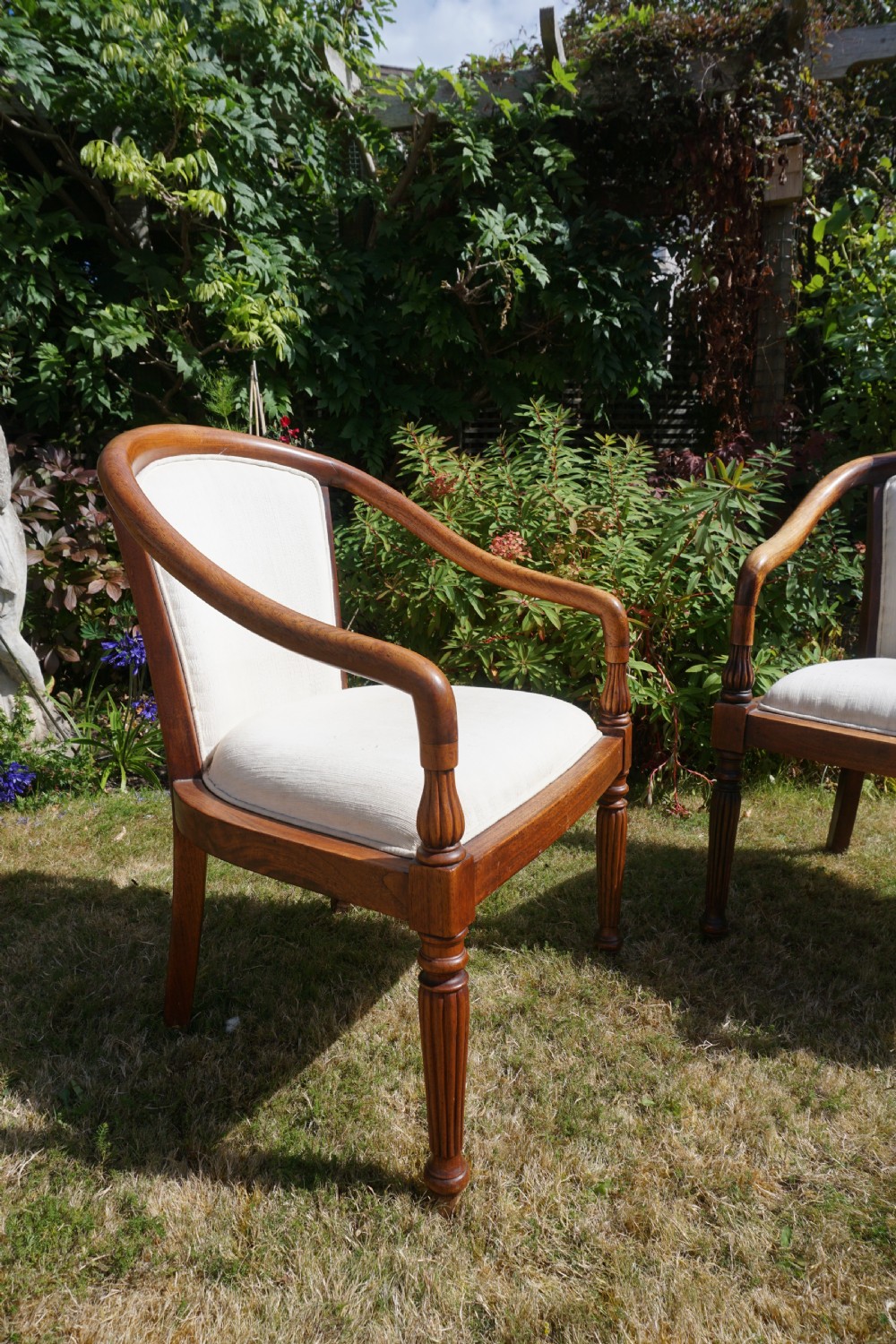 A pair of 19th century Anglo-Indian bergere armchairs View VIII
