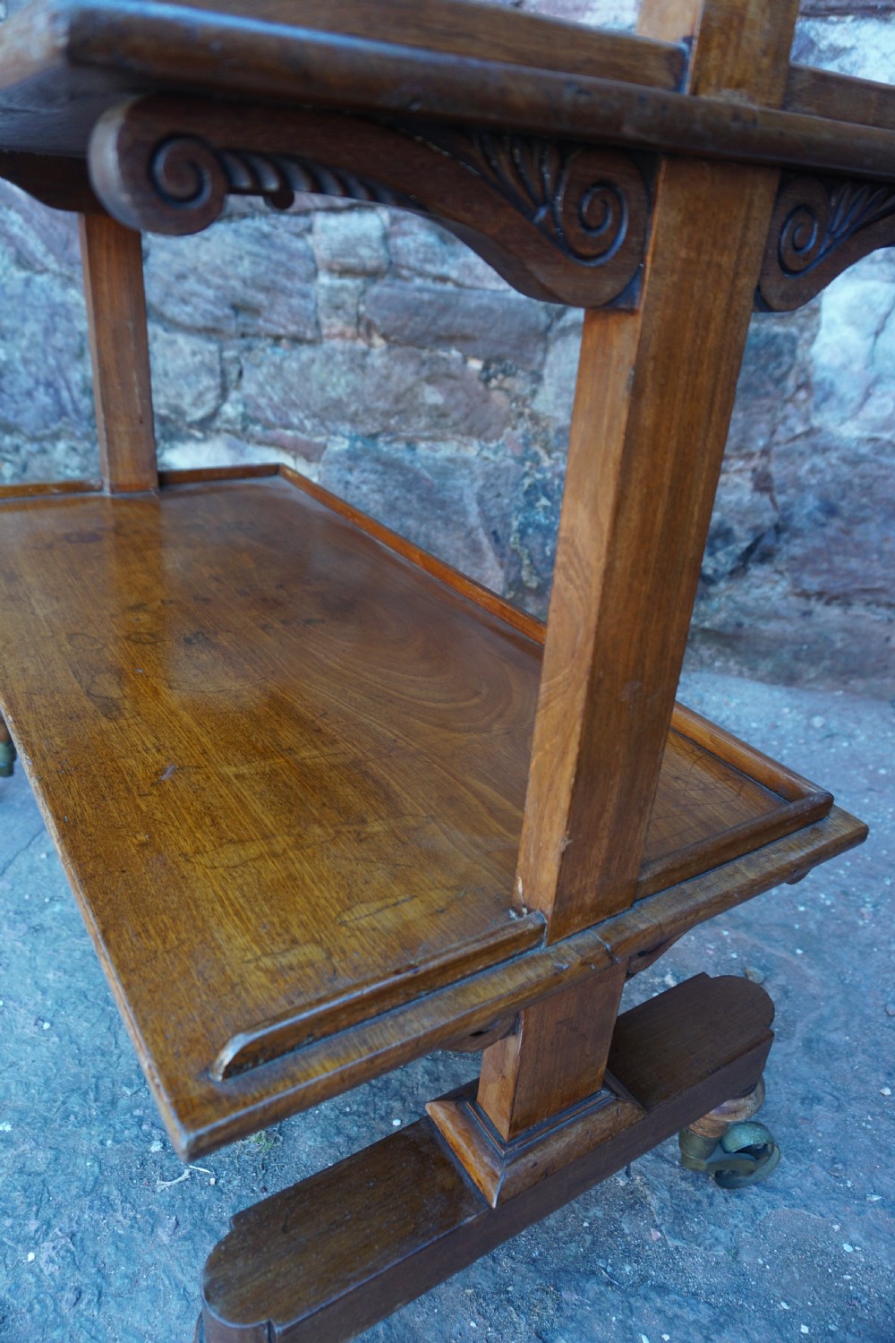 A George IV mahogany Dinner Wagon in the manner of Gillows View III