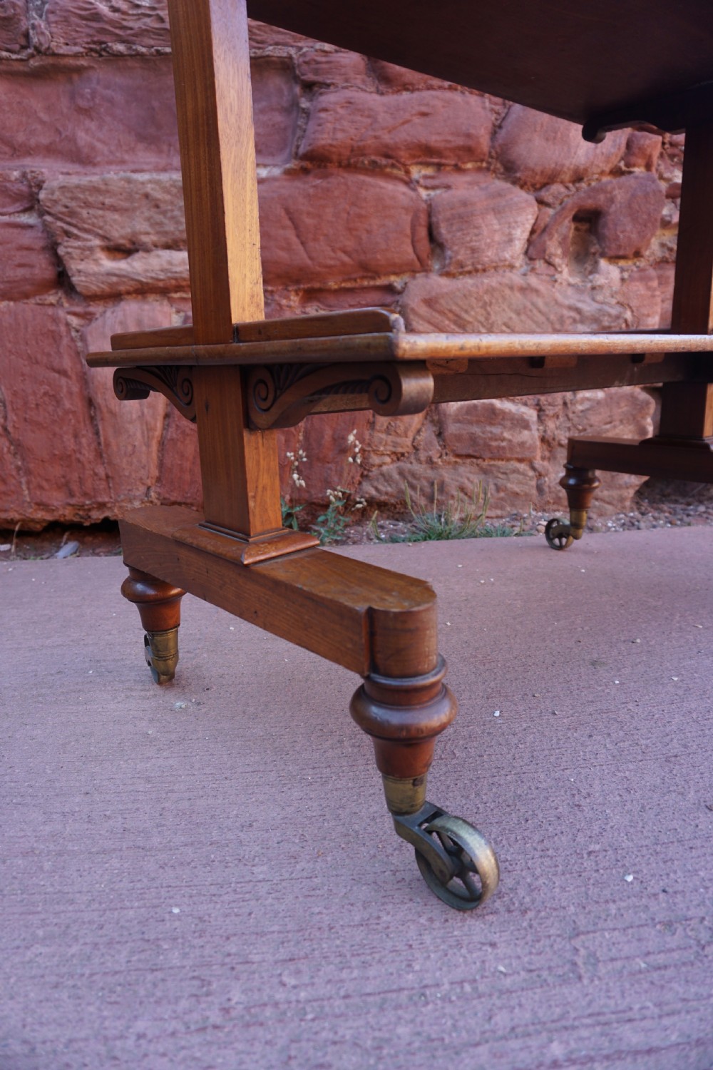 A George IV mahogany Dinner Wagon in the manner of Gillows View VII