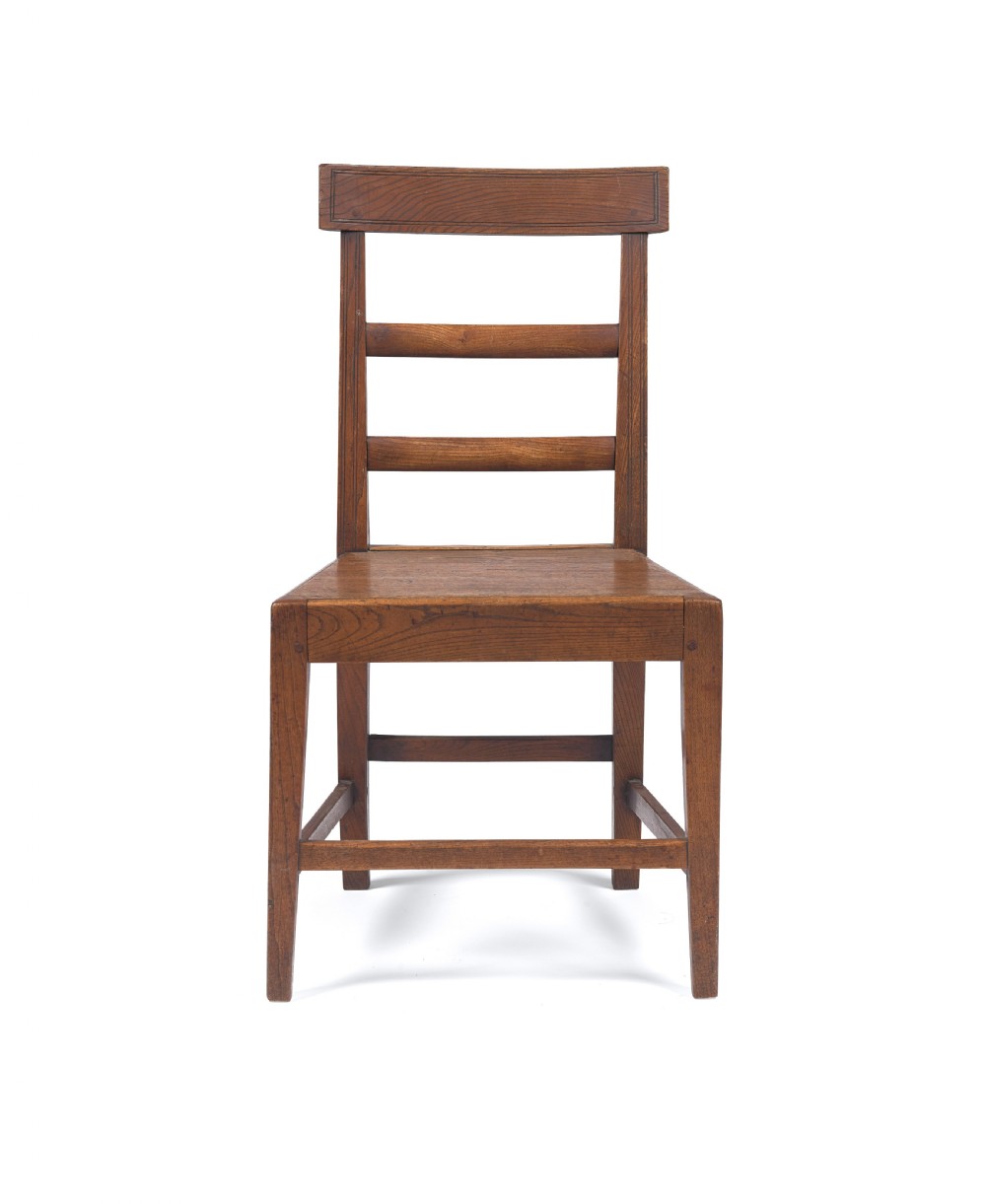 A solid elm and wych elm side chair, west coast of Scotland c.1820 View II