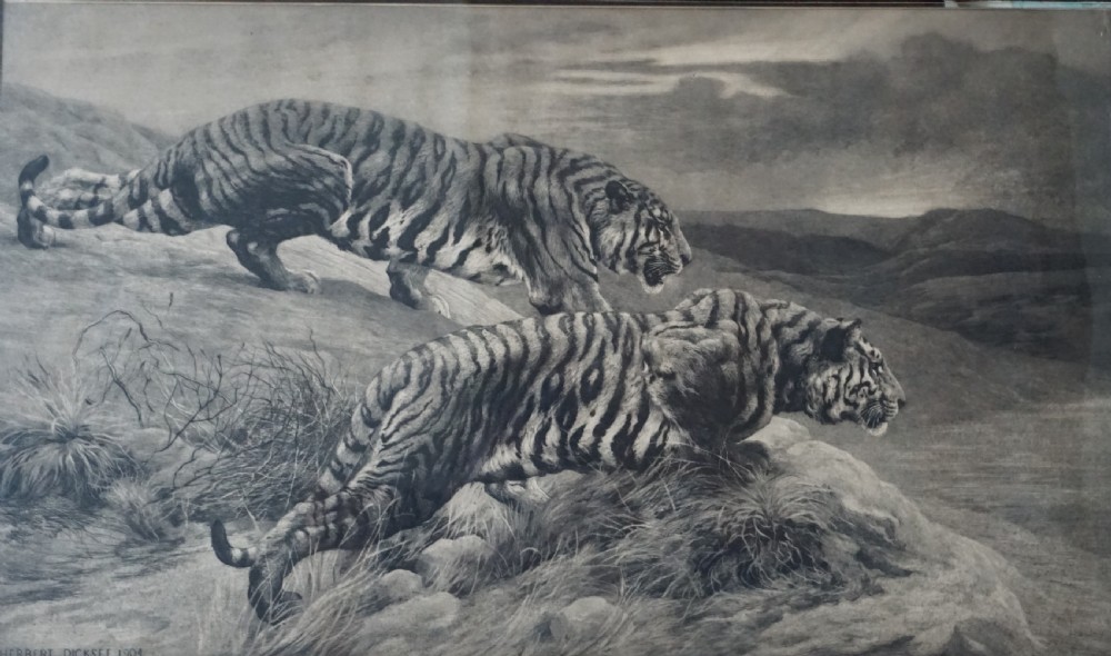 Herbert Dicksee (1862-1943) 'The Destroyers' etching published by Frost and Reid 1904